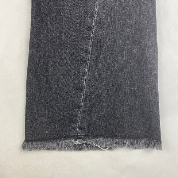 Pilcro Anthropologie High-Rise Flare Jeans Women's Size 27 Black - Picture 6 of 14